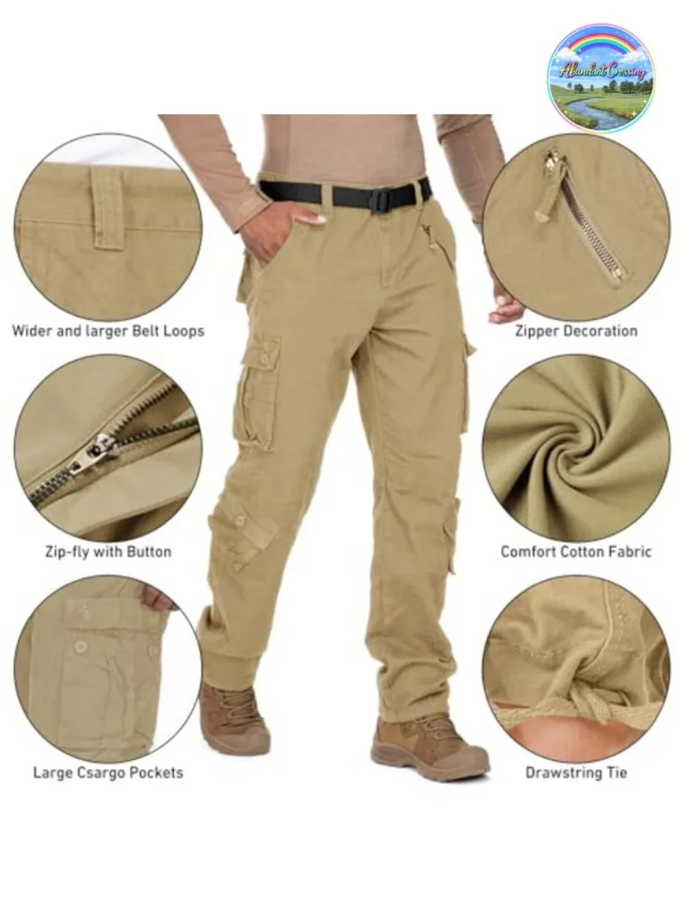 Mens Tactical Cargo Pants Ripstop BDU Work Casual Straight Leg 9 Pockets
